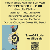 Jubilæumskoncert med Gentofte Concert Band.
Medvirken af Musikskolen
Gentofte Rådhus